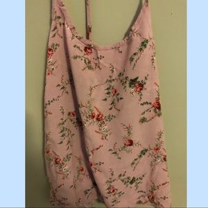 Purple flower tank top